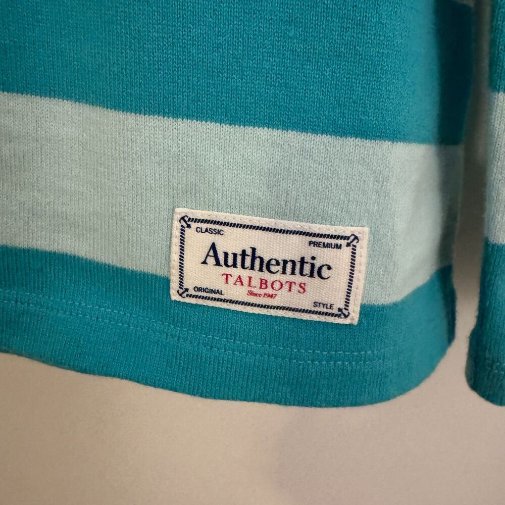 Womens Authentic Talbots Tee - Orchid Stripe 100% Cotton Size Small EUC - Picture 4 of 6